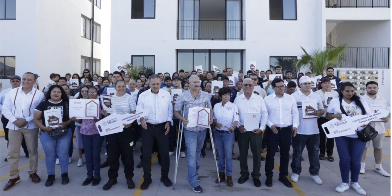 ENTREGAN 96 VIVIENDAS DEL BIENESTAR EN LOS MOCHIS; SINALOA SUPERA META DE CERTEZA JURÍDICA